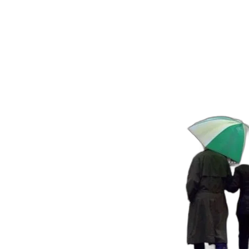 umbrella, jacket, hat, 3d render transparent PNG cut-out