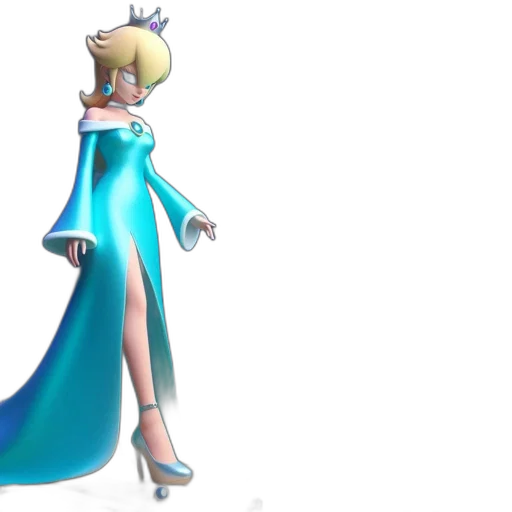 dress, staff, crown, concept art transparent PNG cut-out