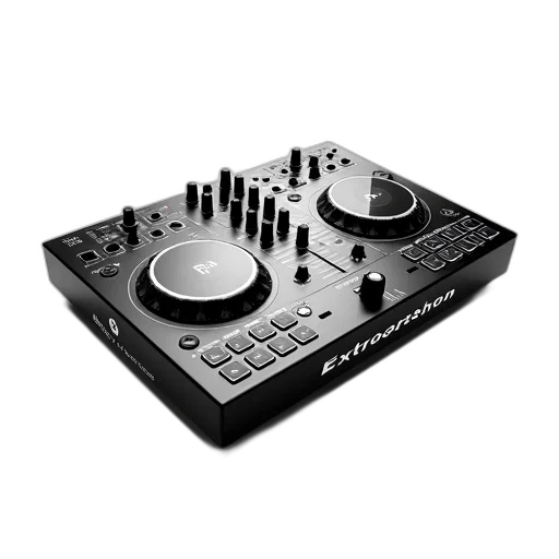 professional, mixer, black, silver transparent PNG cut-out