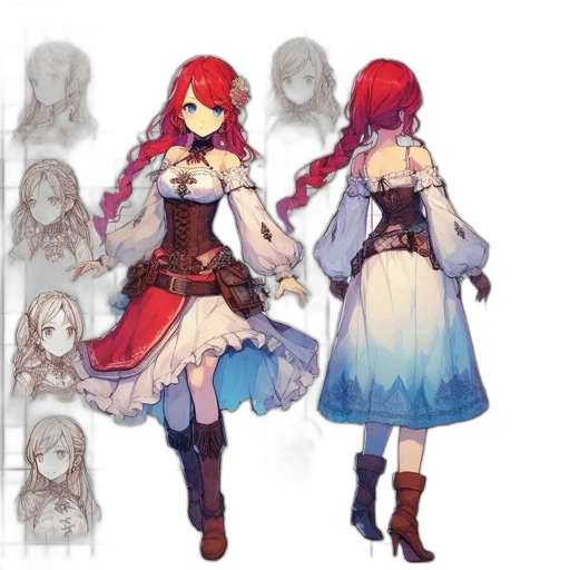 dress, concept art, pixel art, fantasy art transparent PNG cut-out