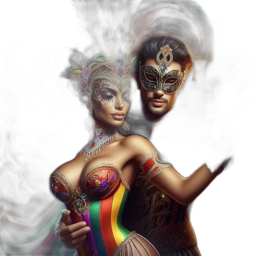 mask, dress, fantasy art, concept art transparent PNG cut-out