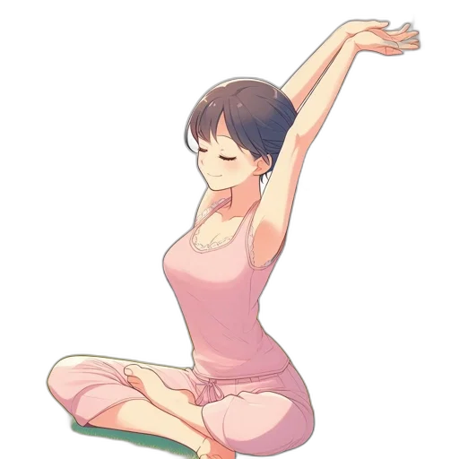 dress, staff, anime, concept art transparent PNG cut-out