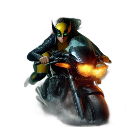 weapon, jacket, mask, concept art transparent PNG cut-out