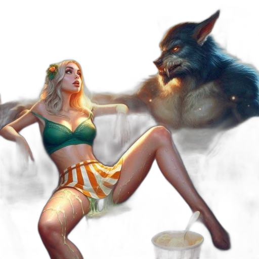 creature, concept art, fantasy art, comic book art transparent PNG cut-out