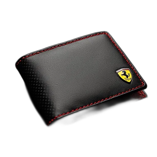men, leather, wallet, ferrari transparent PNG cut-out