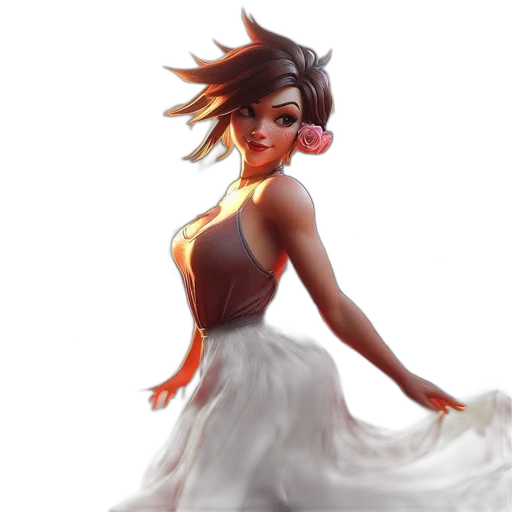 dress, concept art, fantasy art, 3d render transparent PNG cut-out