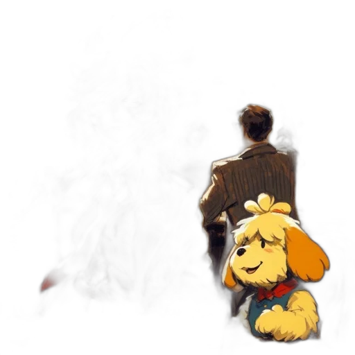 jacket, animal, concept art, pixel art transparent PNG cut-out