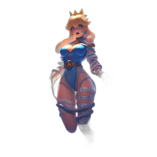 dress, crown, staff, weapon transparent PNG cut-out
