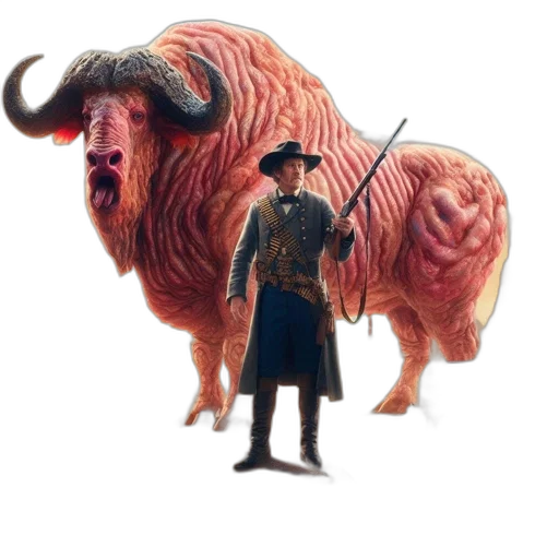 animal, hat, creature, staff transparent PNG cut-out