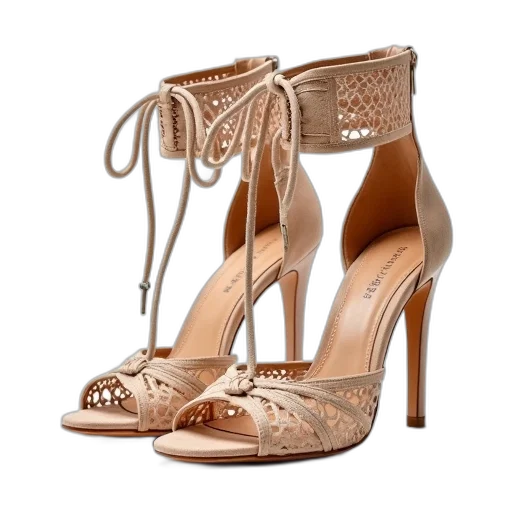 shoes, jewelry, 3d render, photorealistic transparent PNG cut-out