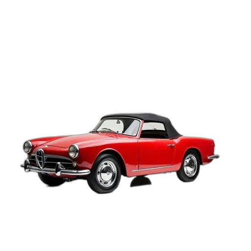 car, 3d render, photorealistic, red transparent PNG cut-out