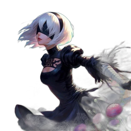 dress, flower, weapon, creature transparent PNG cut-out