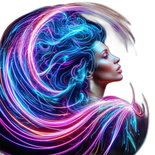 hair, face, fantasy art, photorealistic transparent PNG cut-out