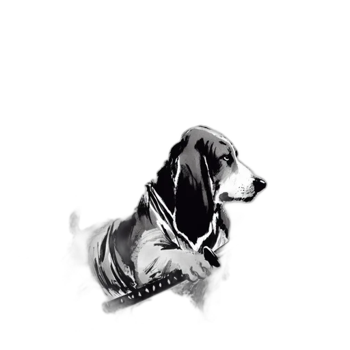 animal, creature, pencil sketch, photorealistic transparent PNG cut-out