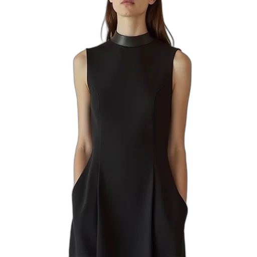 dress, jacket, dark, monochrome transparent PNG cut-out