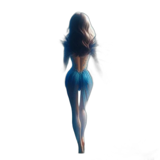 dress, hair, creature, concept art transparent PNG cut-out