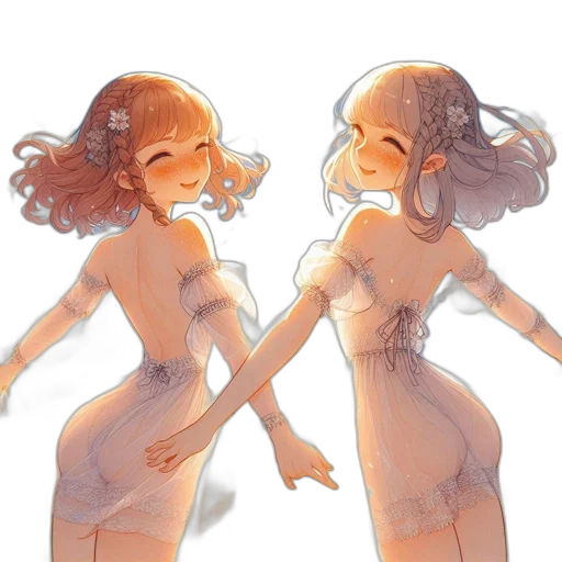 dress, concept art, anime, pixel art transparent PNG cut-out