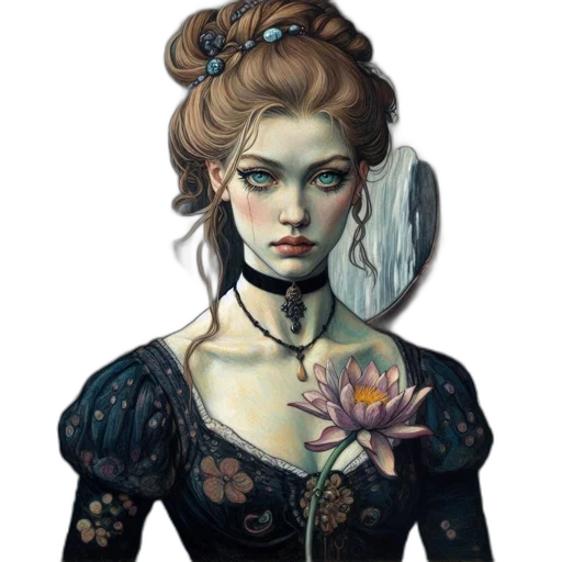 dress, face, crown, jewelry transparent PNG cut-out