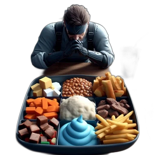 food, robot, jacket, cyberpunk transparent PNG cut-out