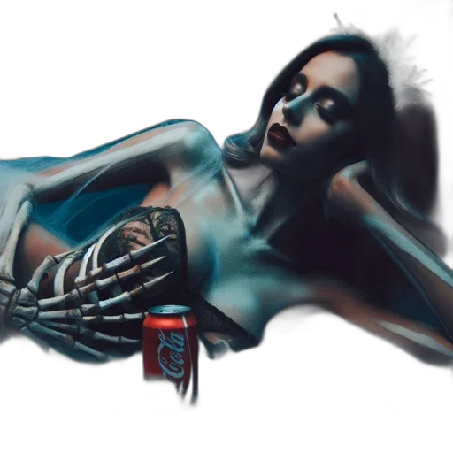 jewelry, robot, bottle, cyberpunk transparent PNG cut-out