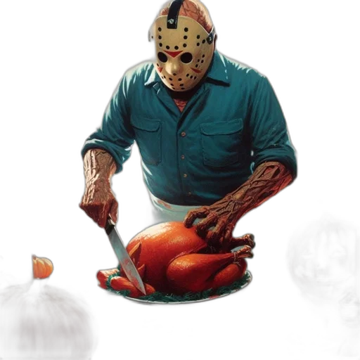mask, food, concept art, comic book art transparent PNG cut-out