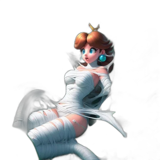 dress, staff, robot, crown transparent PNG cut-out