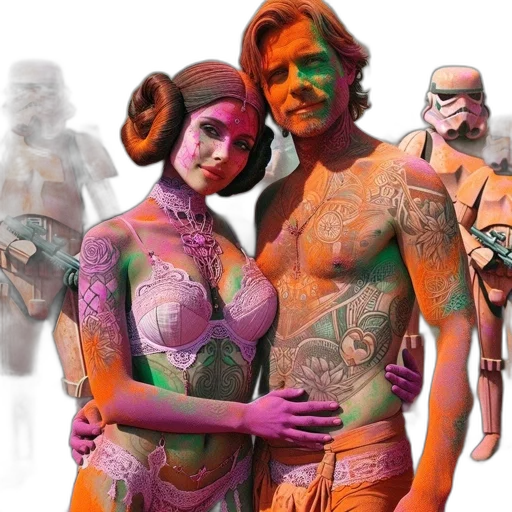 concept art, comic book art, photorealistic, fantasy art transparent PNG cut-out