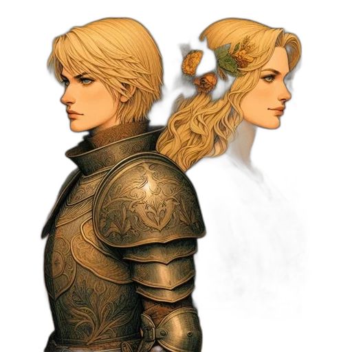 crown, sword, face, concept art transparent PNG cut-out