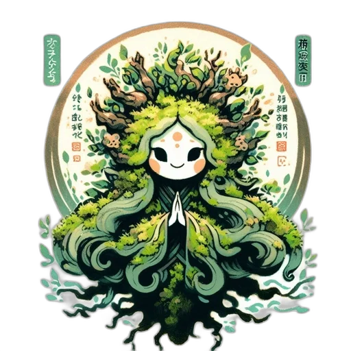 creature, dress, crown, tree transparent PNG cut-out