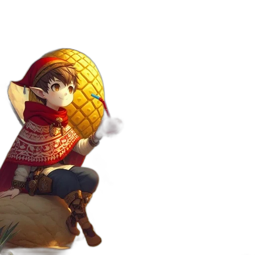 hat, weapon, staff, concept art transparent PNG cut-out