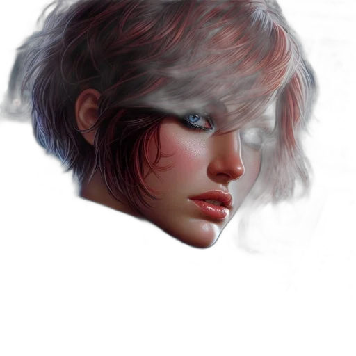 face, hair, mask, creature transparent PNG cut-out