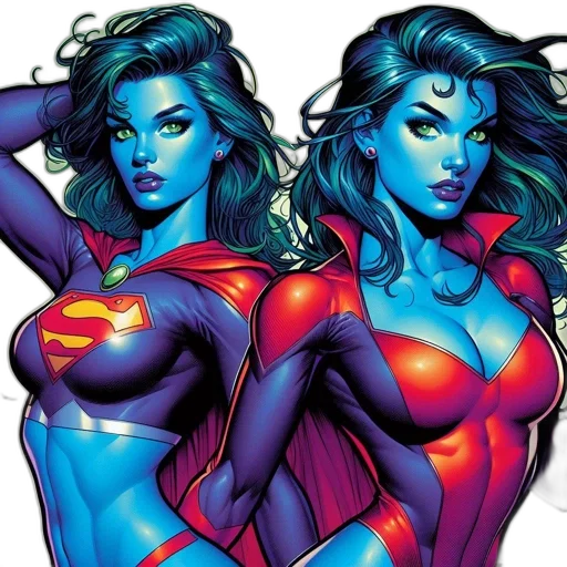 comic book art, concept art, fantasy art, neon transparent PNG cut-out