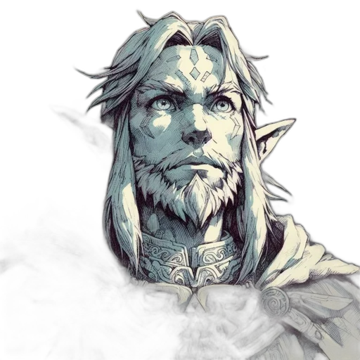 face, dragon, staff, fantasy art transparent PNG cut-out
