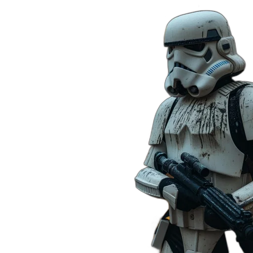 3d render, concept art, stormtroopers, patrol transparent PNG cut-out