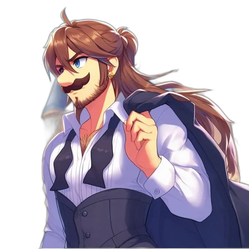 staff, mask, face, jacket transparent PNG cut-out