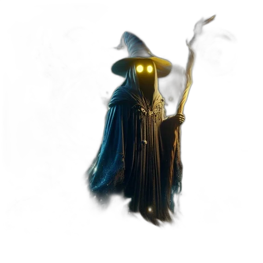 staff, hat, mask, sword transparent PNG cut-out