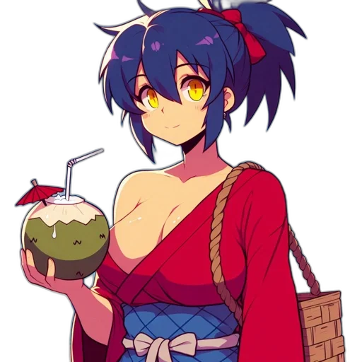 staff, food, dress, anime transparent PNG cut-out