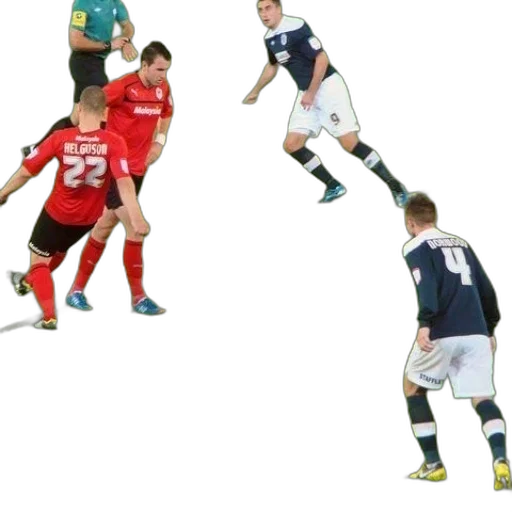 soccer, game, player, wearing transparent PNG cut-out