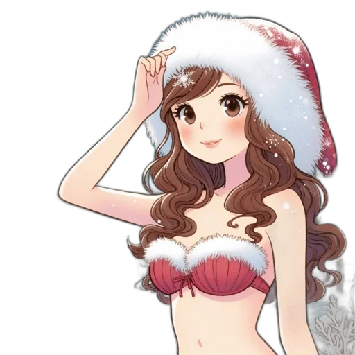hat, dress, crown, anime transparent PNG cut-out