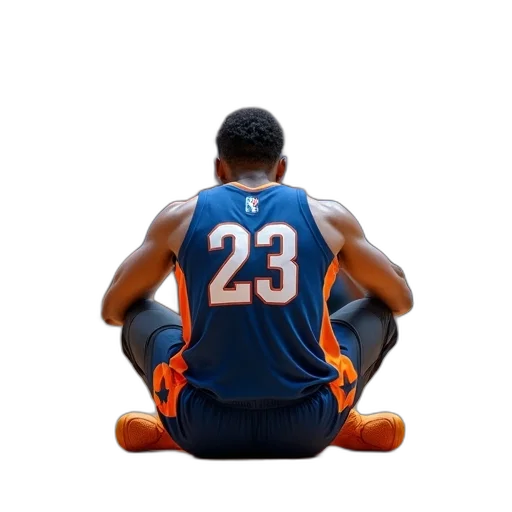 concept art, 3d render, basketball, player transparent PNG cut-out