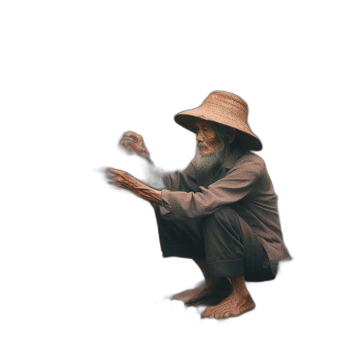 hat, creature, mask, staff transparent PNG cut-out