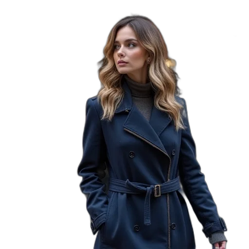 jacket, dress, staff, dark transparent PNG cut-out
