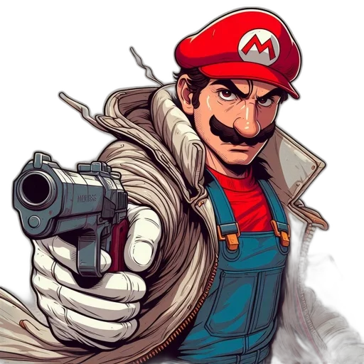weapon, staff, animal, face transparent PNG cut-out
