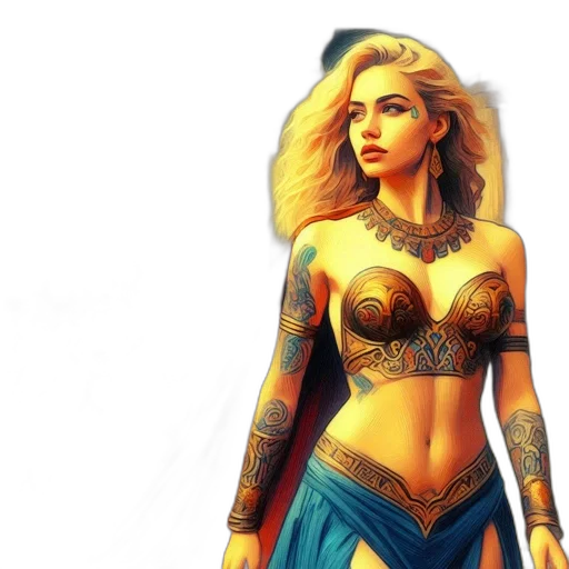 comic book art, fantasy art, concept art, photorealistic transparent PNG cut-out