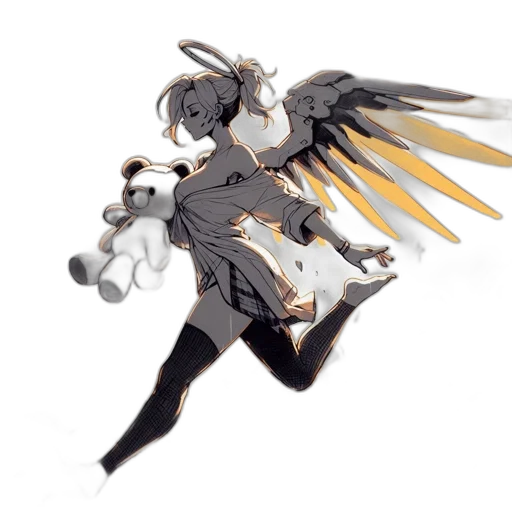 weapon, staff, sword, robot transparent PNG cut-out