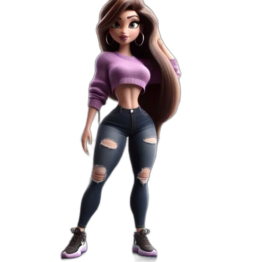 hair, jacket, dress, cartoon transparent PNG cut-out