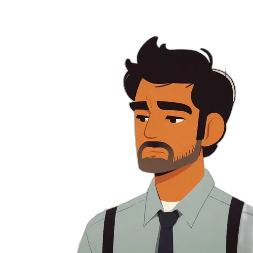 staff, face, cartoon, concept art transparent PNG cut-out