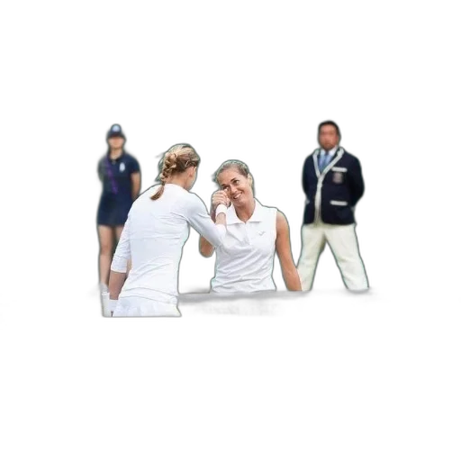 staff, two, female, tennis transparent PNG cut-out