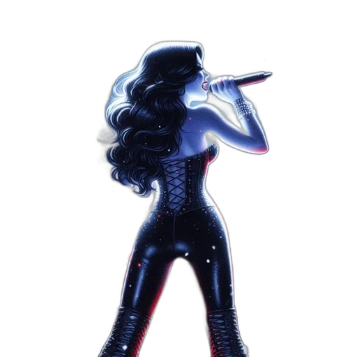 hair, robot, staff, concept art transparent PNG cut-out