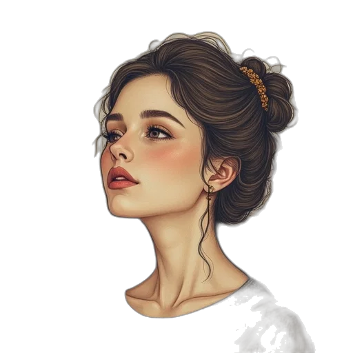 face, crown, dress, jewelry transparent PNG cut-out
